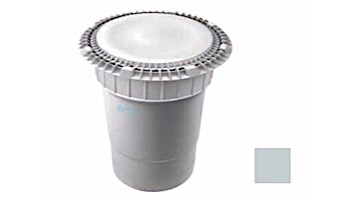AquaStar 8" Round Low Profile Suction Outlet Cover with Double Deep Sump Bucket with 6" Socket | Light Gray | LP8AVWR103F