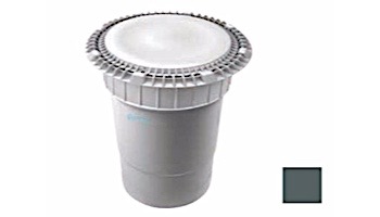 AquaStar 8" Round Low Profile Suction Outlet Cover with Double Deep Sump Bucket with 6" Socket | Dark Gary | LP8AVWR105AF