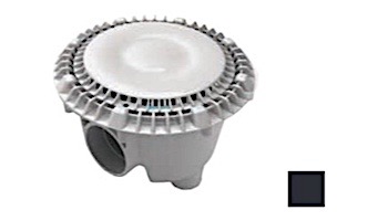 AquaStar 8" Sump Bucket with Super Low Profile Anti-Entrapment Cover with Riser Ring | Black | LP8SBWR102