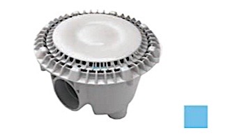 AquaStar 8" Sump Bucket with Super Low Profile Anti-Entrapment Cover with Riser Ring | Blue | LP8SBWR104