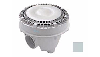 AquaStar 8" Sump Bucket with Adapter Collar and 8" Low Profile Anti-Entrapment Suction Outlet Cover with Riser Ring | Light Gray | LP8SBACWR103