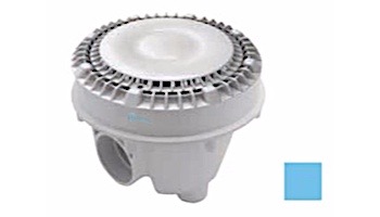 AquaStar 8" Sump Bucket with Adapter Collar and 8" Low Profile Anti-Entrapment Suction Outlet Cover with Riser Ring | Blue | LP8SBACWR104