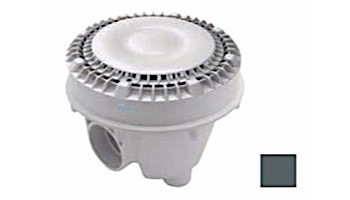 AquaStar 8" Sump Bucket with Adapter Collar and 8" Low Profile Anti-Entrapment Suction Outlet Cover with Riser Ring | Dark Gray | LP8SBACWR105
