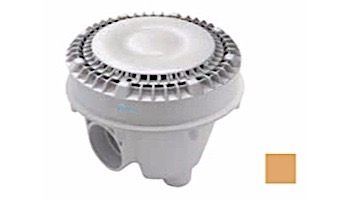AquaStar 8" Sump Bucket with Adapter Collar and 8" Low Profile Anti-Entrapment Suction Outlet Cover with Riser Ring | Tan | LP8SBACWR108