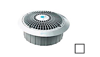 AquaStar 8'' Star Anti-Entrapment Cover, Solid Riser Ring and Double Deep Mud Frame/Sump (VGB Series) | White | A8R101A
