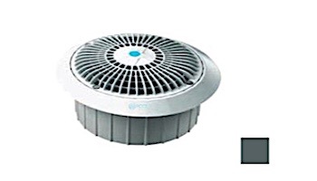 AquaStar 8'' Star Anti-Entrapment Cover, Solid Riser Ring and Double Deep Mud Frame/Sump (VGB Series) | Dark Gray | A8R105A