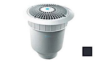 AquaStar 8'' Star Anti-Entrapment Cover, Solid Riser Ring and Double/Deep Frame with 4'' Socket Sump Bucket (VGB Series) | Black | A8R102D