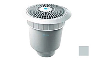 AquaStar 8'' Star Anti-Entrapment Cover, Solid Riser Ring and Double/Deep Frame with 4'' Socket Sump Bucket (VGB Series) | Light Gray | A8R103D