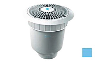 AquaStar 8'' Star Anti-Entrapment Cover, Solid Riser Ring and Double/Deep Frame with 4'' Socket Sump Bucket (VGB Series) | Blue | A8R104D