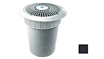 AquaStar 8'' Star Anti-Entrapment Cover, Solid Riser Ring and Double/Deep Frame with 6'' Socket Sump Bucket (VGB Series) | Black | A8R102F