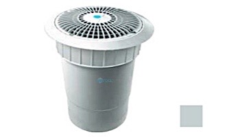 AquaStar 8'' Star Anti-Entrapment Cover, Solid Riser Ring and Double/Deep Frame with 6'' Socket Sump Bucket (VGB Series) | Light Gray | A8R103F