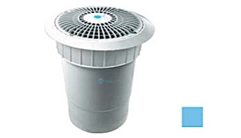 AquaStar 8'' Star Anti-Entrapment Cover, Solid Riser Ring and Double/Deep Frame with 6'' Socket Sump Bucket (VGB Series) | Blue | A8R104F