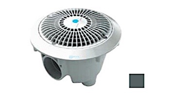 AquaStar 8'' Star Anti-Entrapment Cover, Solid Riser Ring and Standard Sump (VGB Series) | Dark Gray | A8RSB105