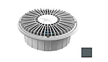 AquaStar 8" Round For U Wade Suction Outlet Cover with Deep Mud Frame | Sump for Optional Secondary Drain (VGB Series) Dark Gray | 8FUW105A