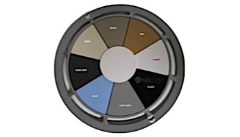 AquaStar 8" Round For U Wade Suction Outlet Cover with 2 Port Double Deep Sump Bucket (VGB Series) Dark Gray | 8FUW105B