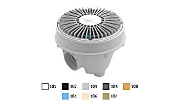 AquaStar 8" Round For U Wade Anti-entrapment Suction Outlet Cover with Standard Sump Bucket with Adjustable Collar (VGB Series) Blue | 8FUWSBAC104
