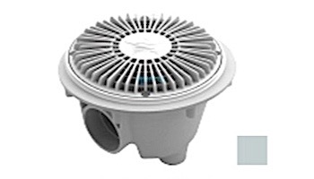 AquaStar 8" Round For U Wade Anti-entrapment Suction Outlet Cover with Standard Sump Bucket (VGB Series) Light Gray | 8FUWSB103