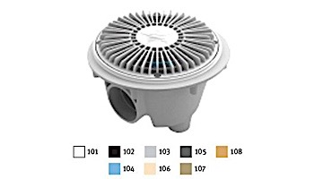 AquaStar 8" Round For U Wade Anti-entrapment Suction Outlet Cover with Standard Sump Bucket (VGB Series) Blue | 8FUWSB104
