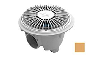 AquaStar 8" Round For U Wade Anti-entrapment Suction Outlet Cover with Standard Sump Bucket (VGB Series) Tan | 8FUWSB108