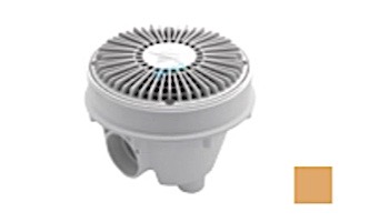 AquaStar 8" Round Hockey Puck Suction Outlet with Sump Bucket with Adjustable Collar (VGB Series) Tan | 8HPSBAC108