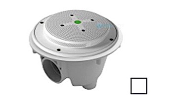 AquaStar 8" Round Hockey Puck Suction Outlet with Sump Bucket (VGB Series) White | 8HPSB101
