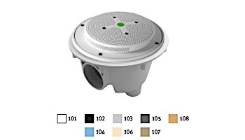 AquaStar 8" Round Hockey Puck Suction Outlet with Sump Bucket (VGB Series) Blue | 8HPSB104