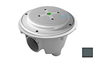 AquaStar 8" Round Hockey Puck Suction Outlet with Sump Bucket (VGB Series) Dark Gray | 8HPSB105