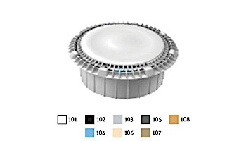 AquaStar 10" Anti-entrapment Suction Outlet Cover with Vented Riser Ring and Deep Mud Frame|Sump for Optional Secondary Drain (VGB Series) Light Gray | 10AVWR103A