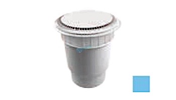 AquaStar 10" Round Suction Outlet Cover with Vented Riser Ring with Double Deep Sump Bucket with 4" Socket (VGB Series) Blue | 10AVWR104D