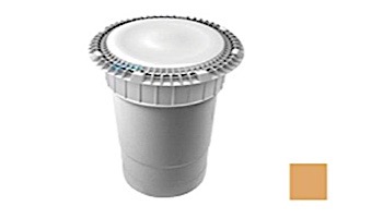 AquaStar 10" Round Suction Outlet Cover with Vented Riser Ring with Double Deep Sump Bucket with 6" Socket (VGB Series) Tan | 10AVWR108F