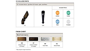FX Luminaire CC 1 LED Up Light | Antique Bronze | CC1LEDAB