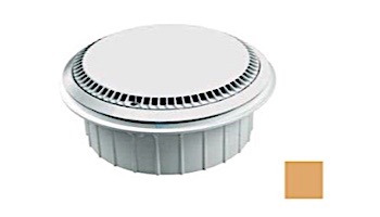 AquaStar 10" Anti-entrapment Suction Outlet Cover | with Solid Riser Ring and Double Deep Mud Frame (VGB Series) | Tan | 10AVR108A