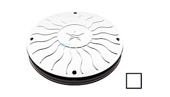 AquaStar 10" Round Debris Catcher Suction Outlet Cover and Mud Frame (VGB Series) | White | 10LT101
