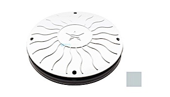 AquaStar 10" Round Debris Catcher Suction Outlet Cover and Mud Frame (VGB Series) | Light Gray | 10LT103