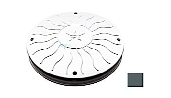 AquaStar 10" Round Debris Catcher Suction Outlet Cover and Mud Frame (VGB Series) | Dark Gray | 10LT105