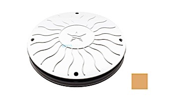 AquaStar 10" Round Debris Catcher Suction Outlet Cover and Mud Frame (VGB Series) | Tan | 10LT108