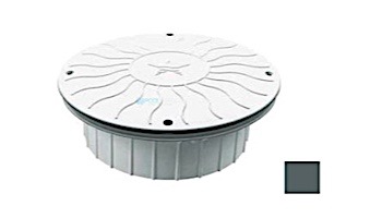 AquaStar 10" Round Debris Catcher Suction Outlet Cover with Double Deep Mud Frame | Sump for Optional Secondary Drain (VGB Series) | Dark Gray | 10LT105A