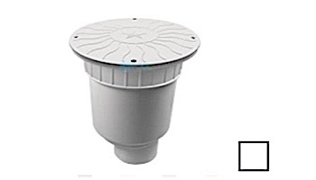 AquaStar 10" Round Debris Catcher Suction Outlet Cover with Double Deep Sump Bucket with 4" Spigot (VGB Series) White | 10LT101C