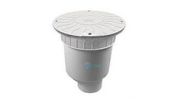 AquaStar 10" Round Debris Catcher Suction Outlet Cover with Double Deep Sump Bucket with 4" Spigot (VGB Series) White | 10LT101C