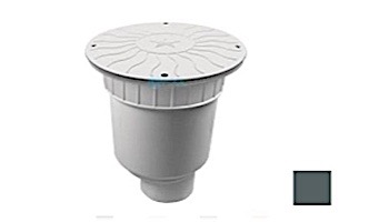 AquaStar 10" Round Debris Catcher Suction Outlet Cover with Double Deep Sump Bucket with 4" Spigot (VGB Series) Dark Gray | 10LT105C