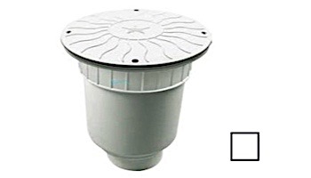 AquaStar 10" Round Debris Catcher Anti-Entrapment Suction Outlet Cover with Double Deep Sump Bucket with 4" Socket  (VGB Series) | White | 10LT101D