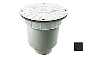 AquaStar 10" Round Debris Catcher Suction Outlet Cover with Double Deep Sump Bucket with 4" Socket (VGB Series) | Black | 10LT102D