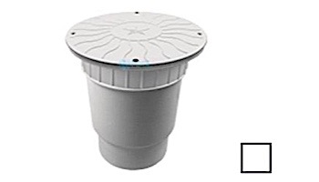 AquaStar 10" Round Debris Catcher Suction Outlet Cover with Double Deep Sump Bucket with 6" Spigot (VGB Series) White | 10LT101E