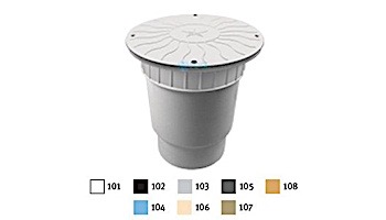 AquaStar 10" Round Debris Catcher Suction Outlet Cover with Double Deep Sump Bucket with 6" Spigot (VGB Series) White | 10LT101E