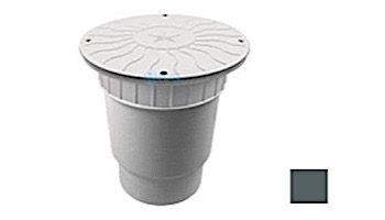 AquaStar 10" Round Debris Catcher Suction Outlet Cover with Double Deep Sump Bucket with 6" Spigot (VGB Series) Dark Gray | 10LT105E