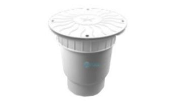 AquaStar 10" Round Debris Catcher Suction Outlet Cover with Double Deep Sump Bucket with 6" Spigot (VGB Series) White | 10LT101E