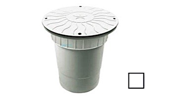 AquaStar 10" Round Debris Catcher Suction Outlet Cover with Double Deep Sump Bucket with 6" Socket  (VGB Series) | White | 10LT101F