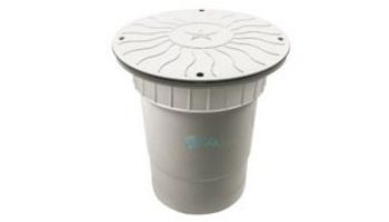 AquaStar 10" Round Debris Catcher Suction Outlet Cover with Double Deep Sump Bucket with 6" Socket  (VGB Series) | White | 10LT101F