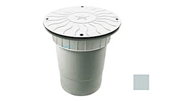 AquaStar 10" Round Debris Catcher Suction Outlet Cover with Double Deep Sump Bucket with 6" Socket (VGB Series) | Light Gray | 10LT103F