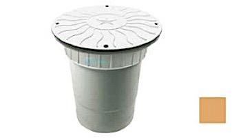 AquaStar 10" Round Debris Catcher Suction Outlet Cover with Double Deep Sump Bucket with 6" Socket  (VGB Series) | White | 10LT101F